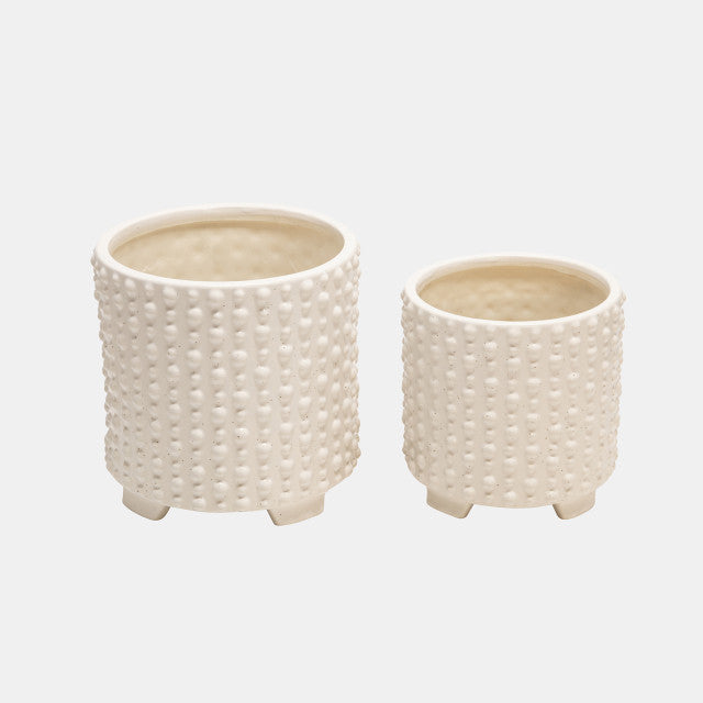 Abstrakte Dots Footed Planter 8x8