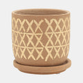 Zeitgenössischer Criss Cross Planter 4.5x4.5