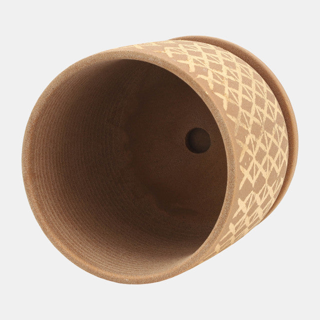 Zeitgenössischer Criss Cross Planter 4.5x4.5