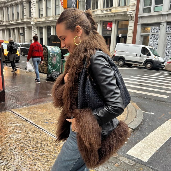 Dorothy Shearling-Mantel