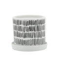 Tribal Planter mit Saucer 8x8