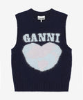 Herz Grafik Wolle Blend Sweater Vest