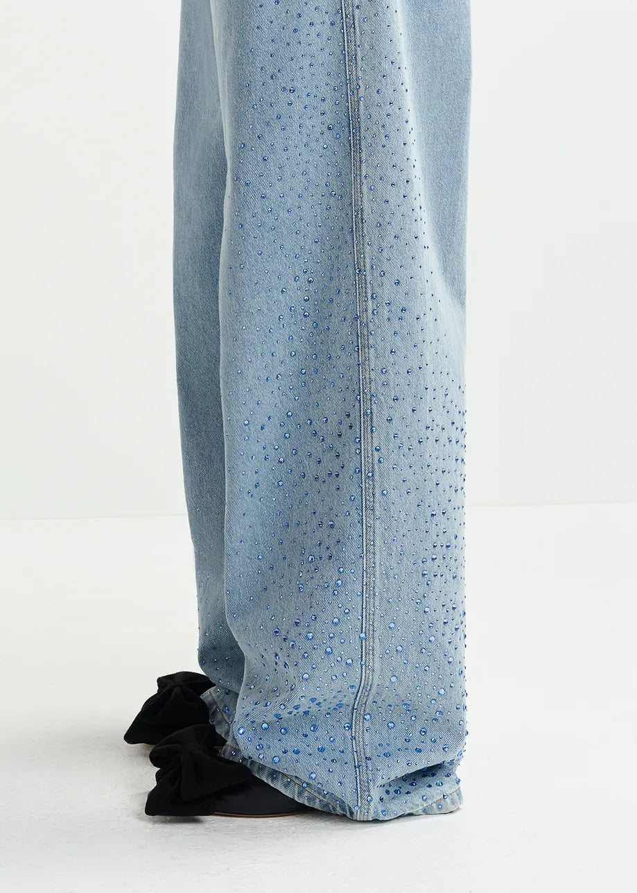 Hellblauer Strassstein Jean's