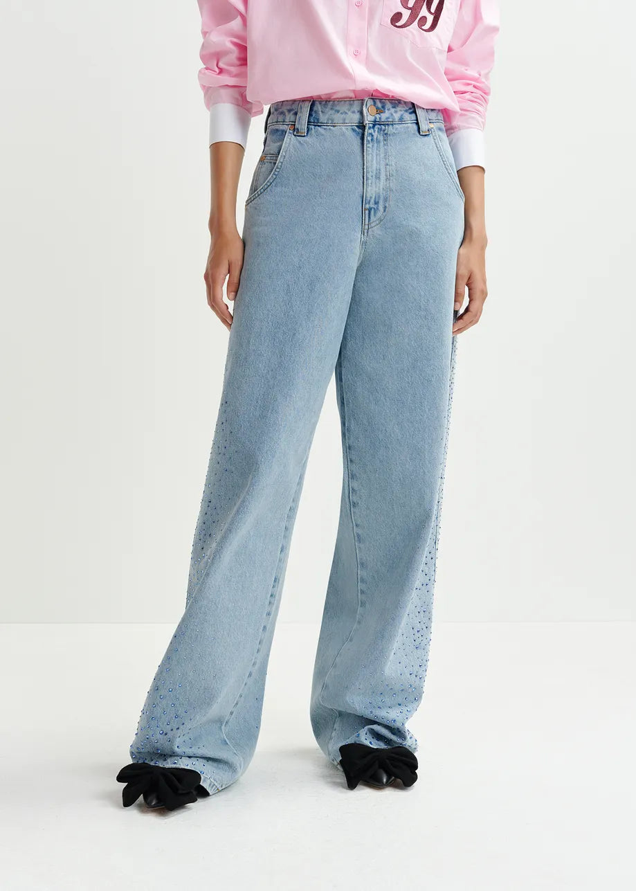 Hellblauer Strassstein Jean's