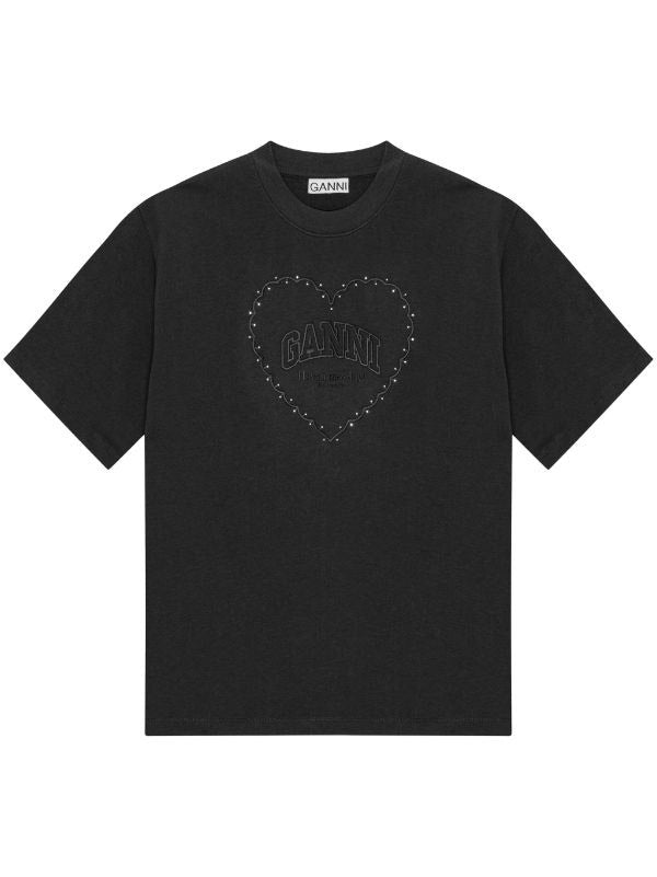 Black Heavy Cotton Heart T-Shirt auf CD