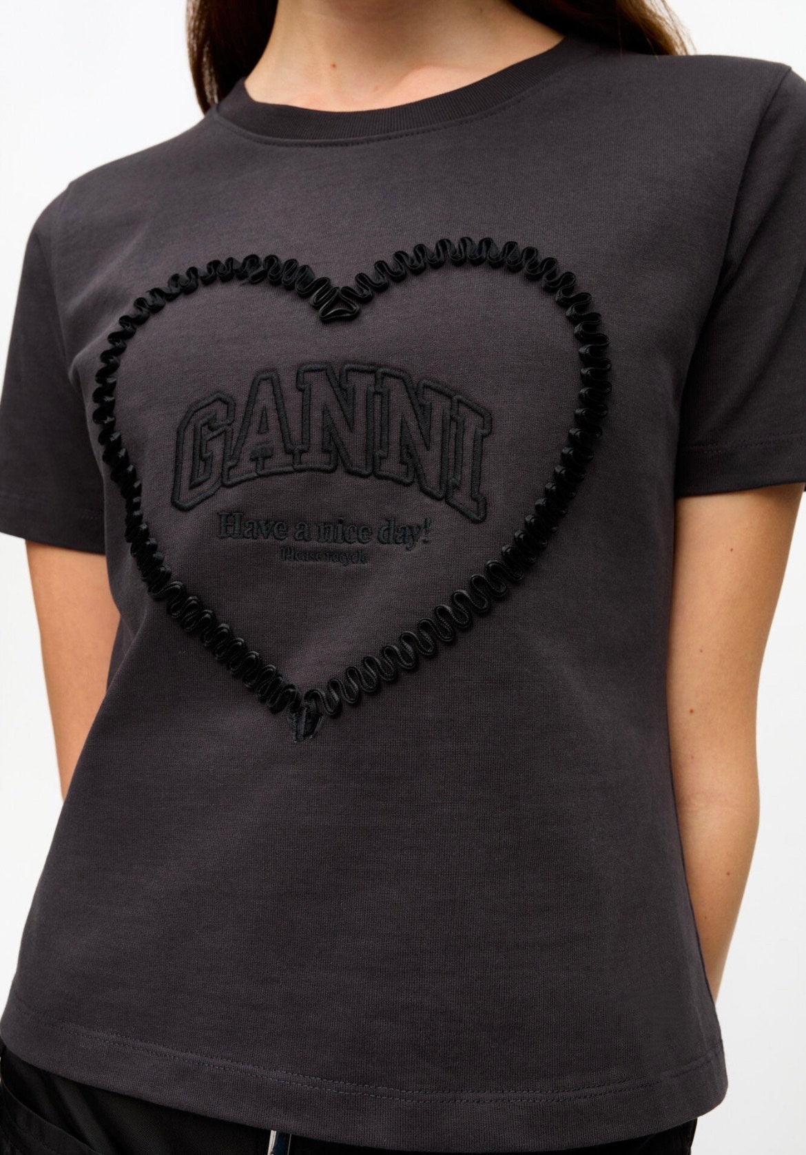 Black Heavy Cotton Heart T-Shirt auf CD
