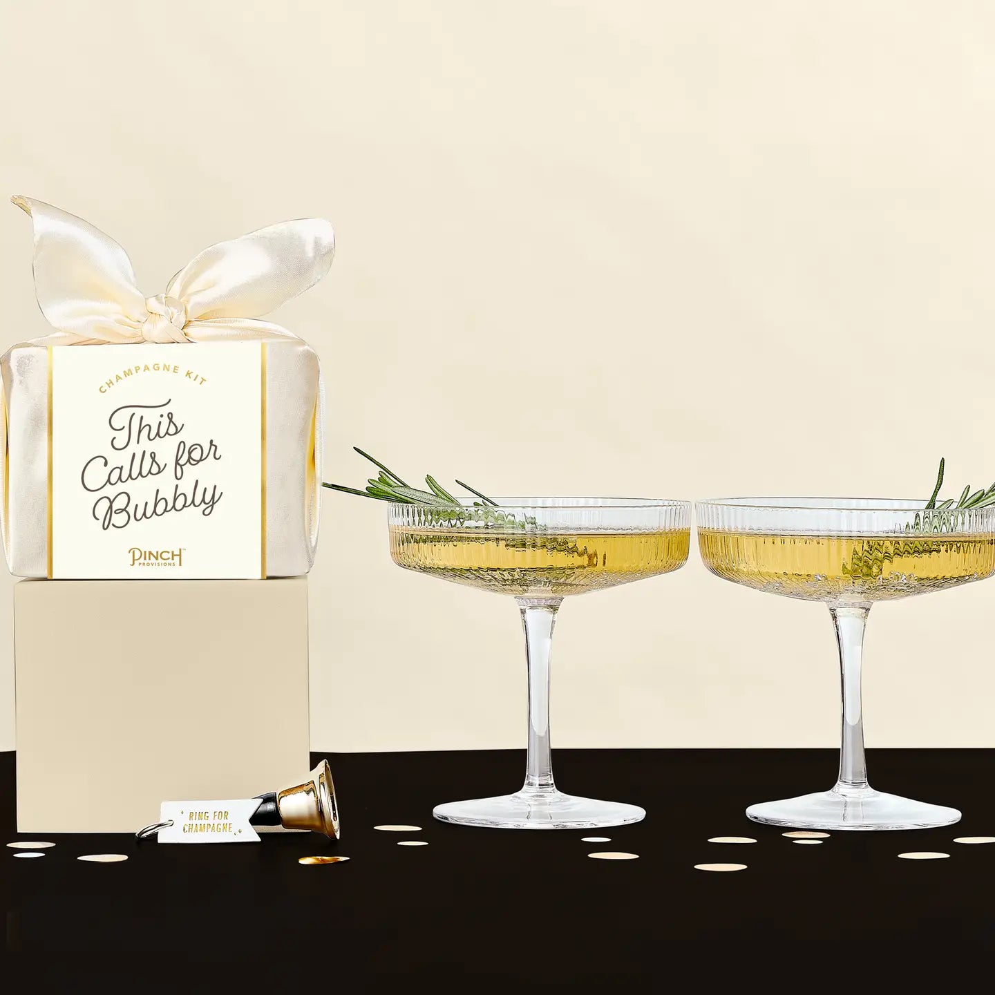 Dies fordert Bubbly Champagner Kit