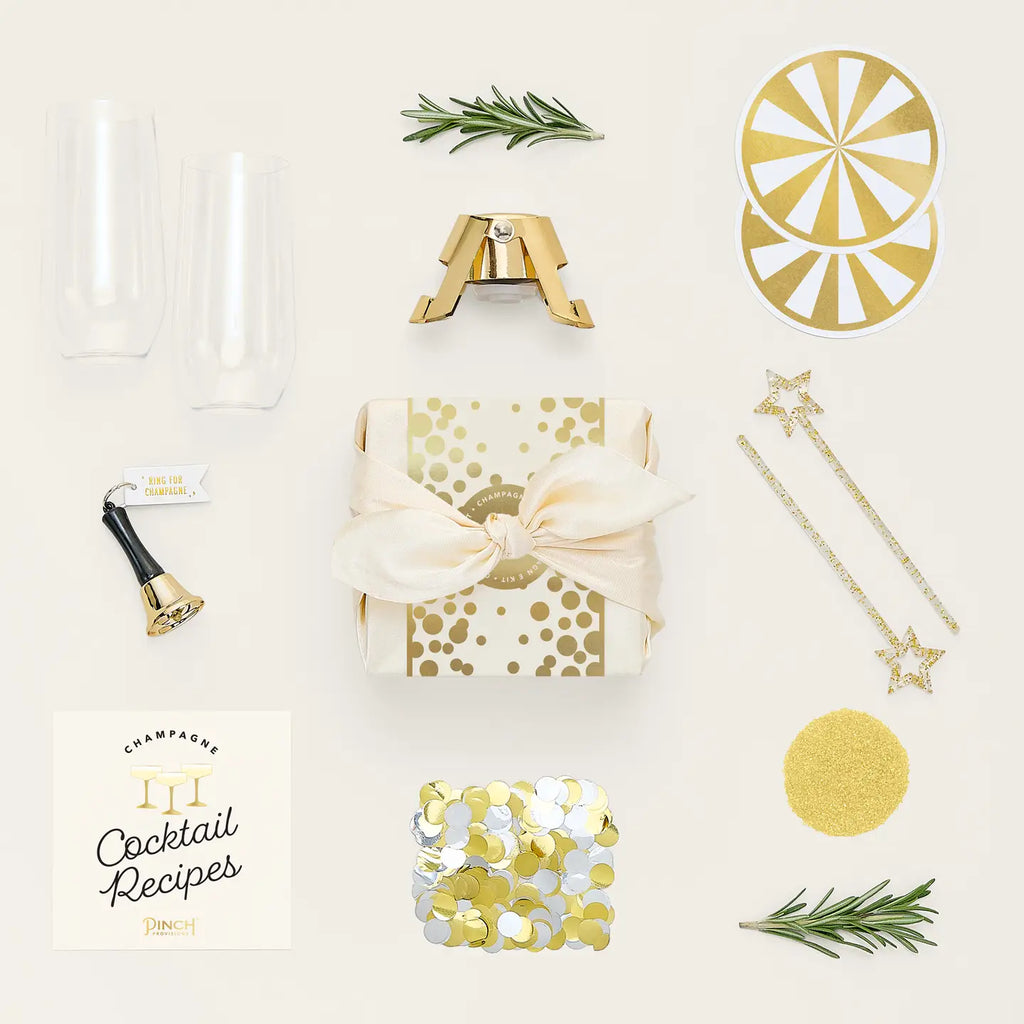 Dies fordert Bubbly Champagner Kit