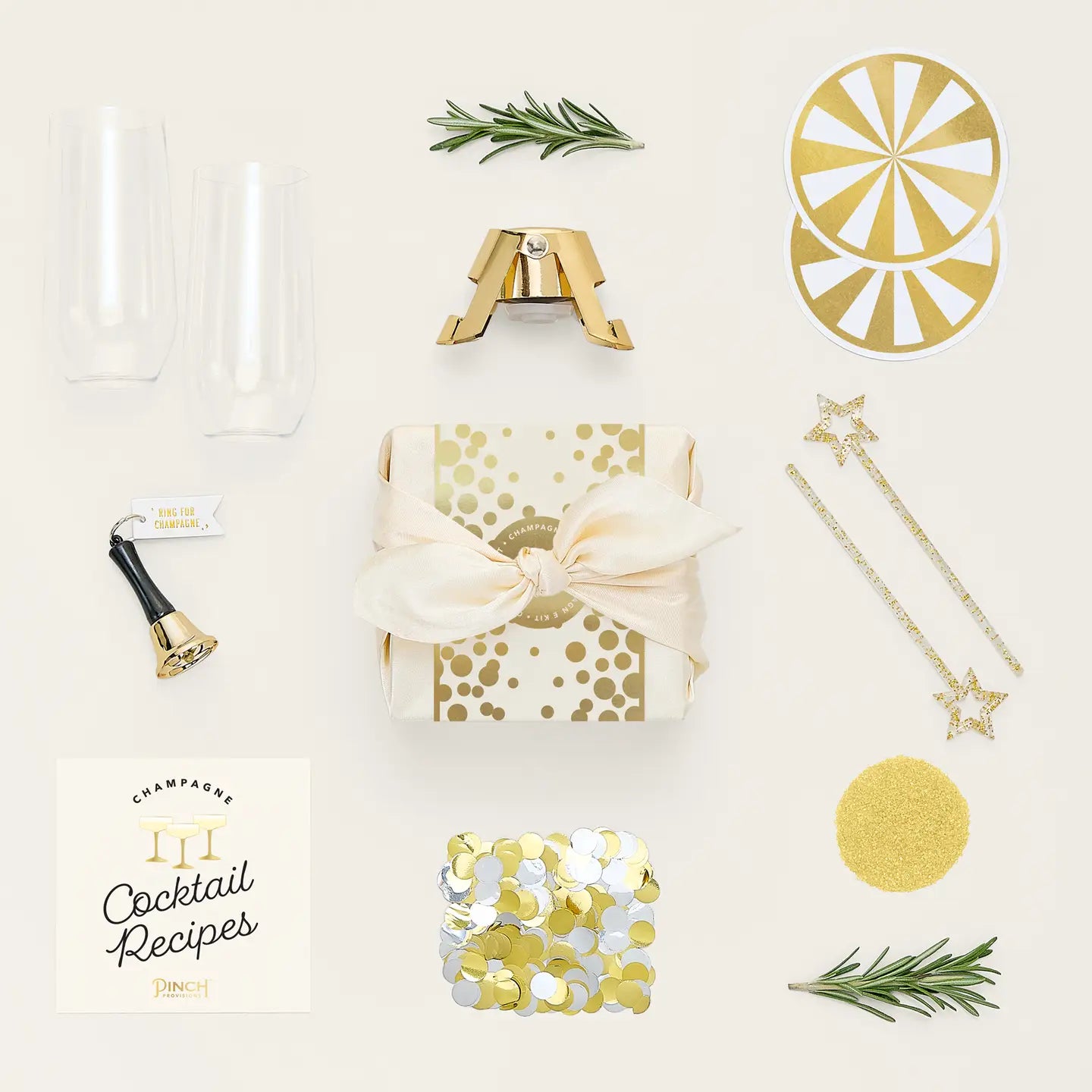 Dies fordert Bubbly Champagner Kit