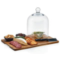 Acaciawood Cheese Board Serving Set mit Glas Dome