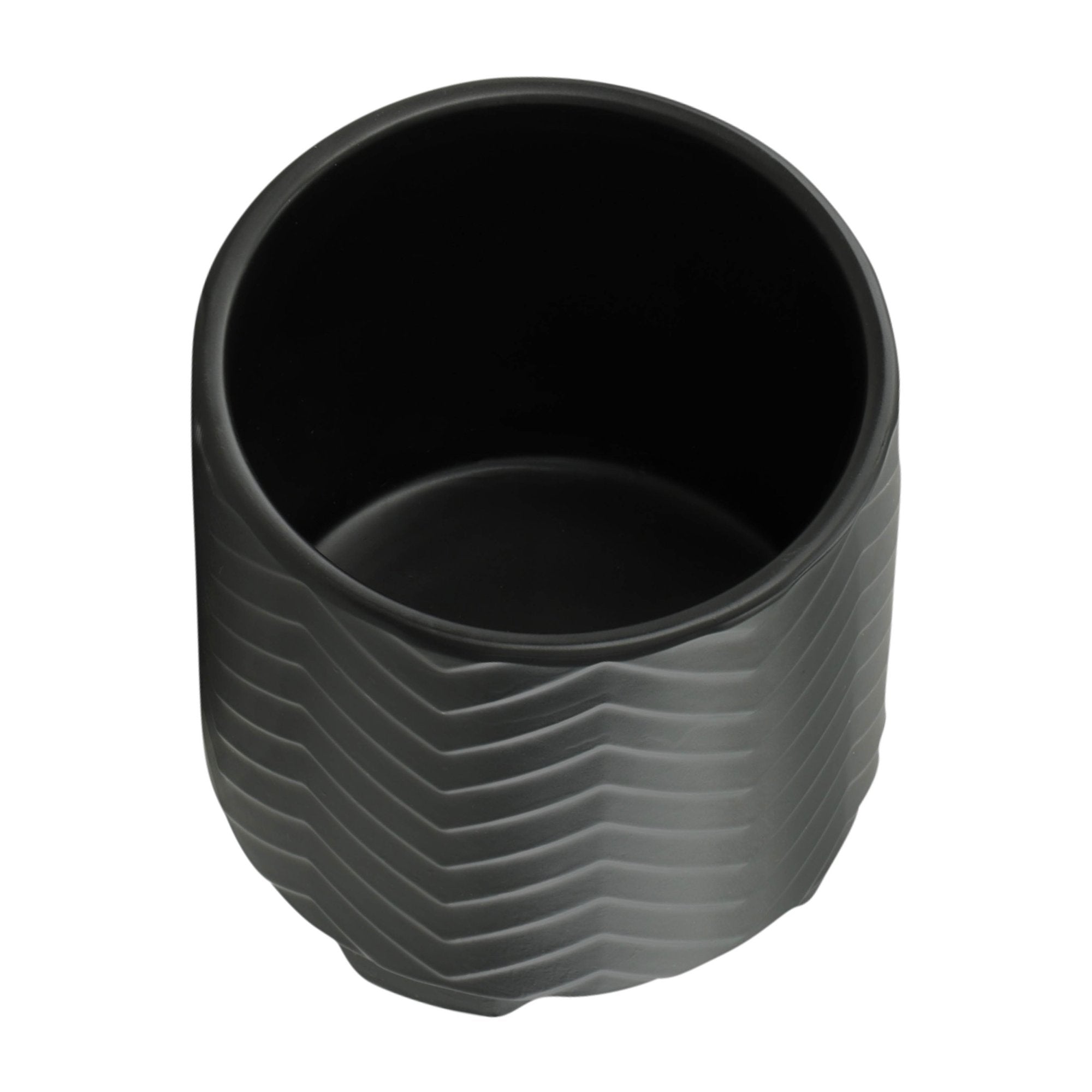 Chevron Matte Schwarzfußpflanzer 6x6