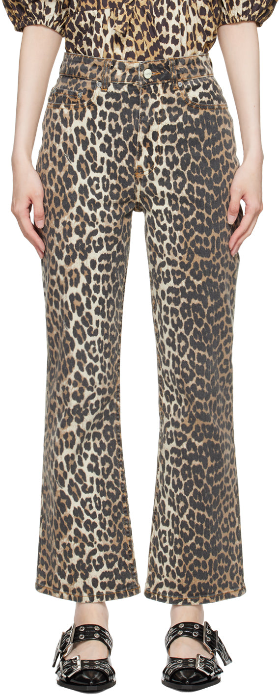 Leopard Betzy gehackte Jeans